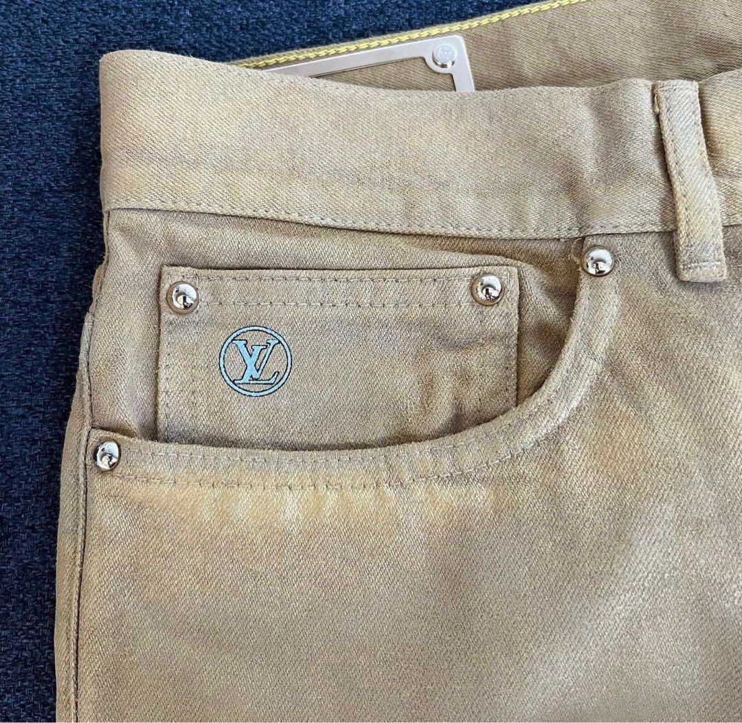 Louis Vuitton (LV) Monogram Slim Jeans, Men's Fashion, Bottoms, Jeans on  Carousell