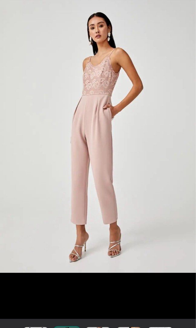 Love by design lace jumpsuit clearance