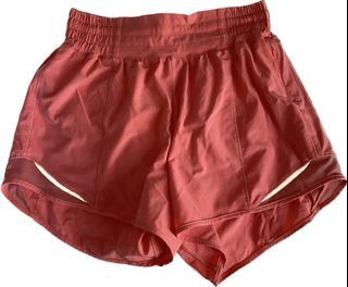 SOLD OUT Dark Red LULULEMON low rise hotty hot - Depop