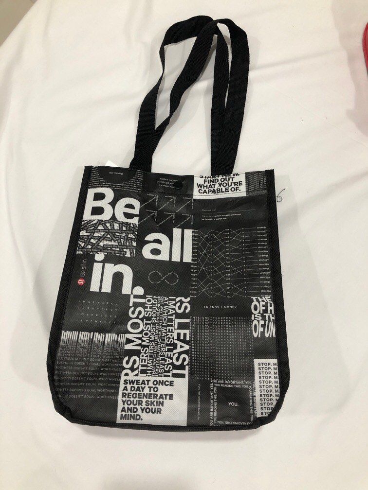 Lululemon Reusable Tote Gym Bag (Be all in, Small)