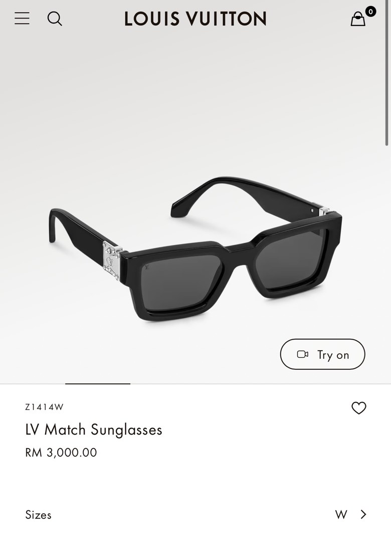Louis Vuitton lv Match Sunglasses, Men's Fashion, Watches & Accessories,  Sunglasses & Eyewear on Carousell