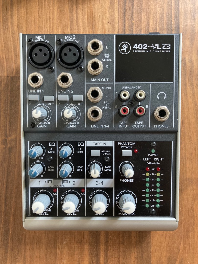 MACKIE 402 VLZ3 4軌 混音器 mixer, 興趣及遊戲, 音樂, 樂器在旋轉拍賣
