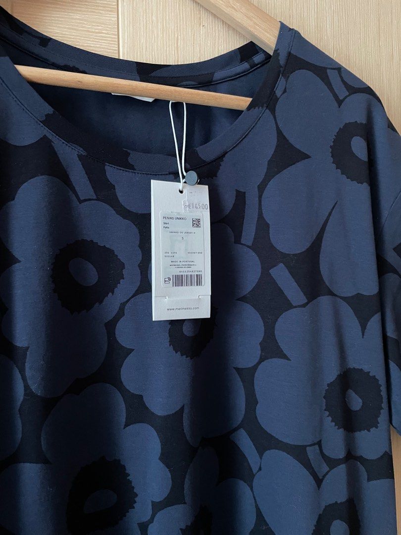 Marimekko Unikko Cotton Jersey Tee (s size), 女裝, 上衣, T-shirt