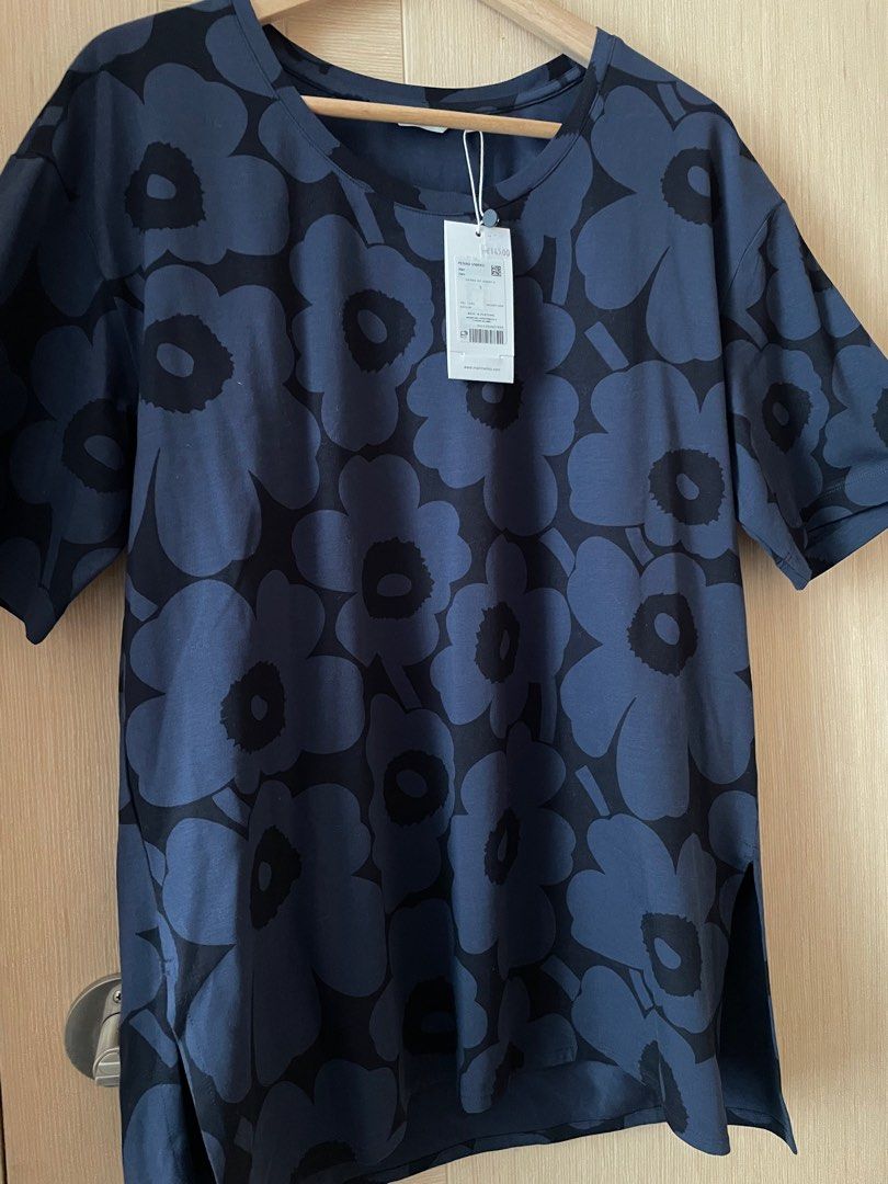 Marimekko Unikko Cotton Jersey Tee (s size), 女裝, 上衣, T-shirt