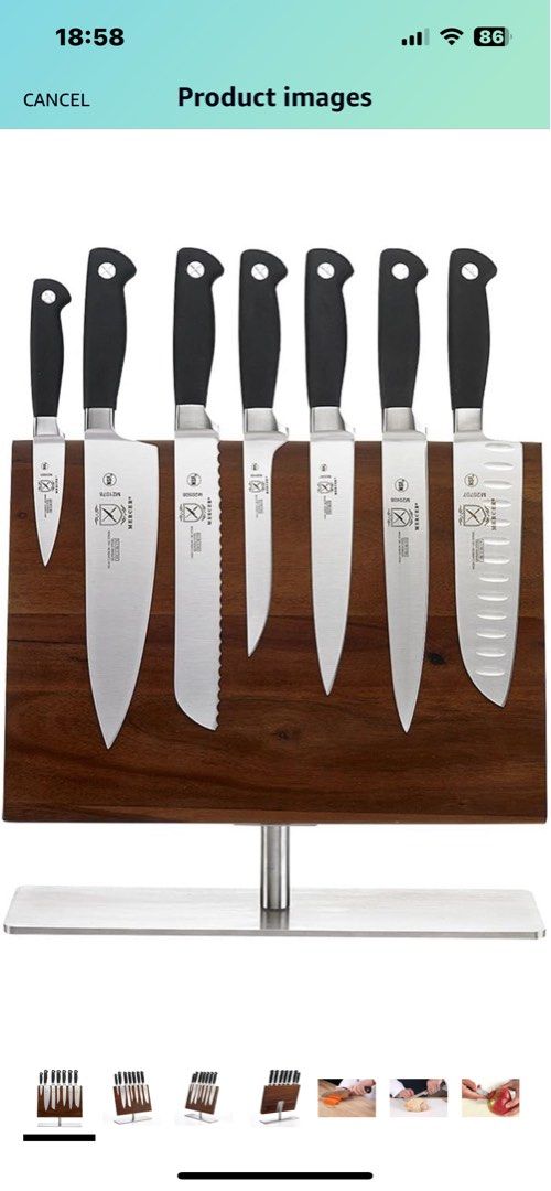 Mercer 8 piece board knife set, Furniture & Home Living