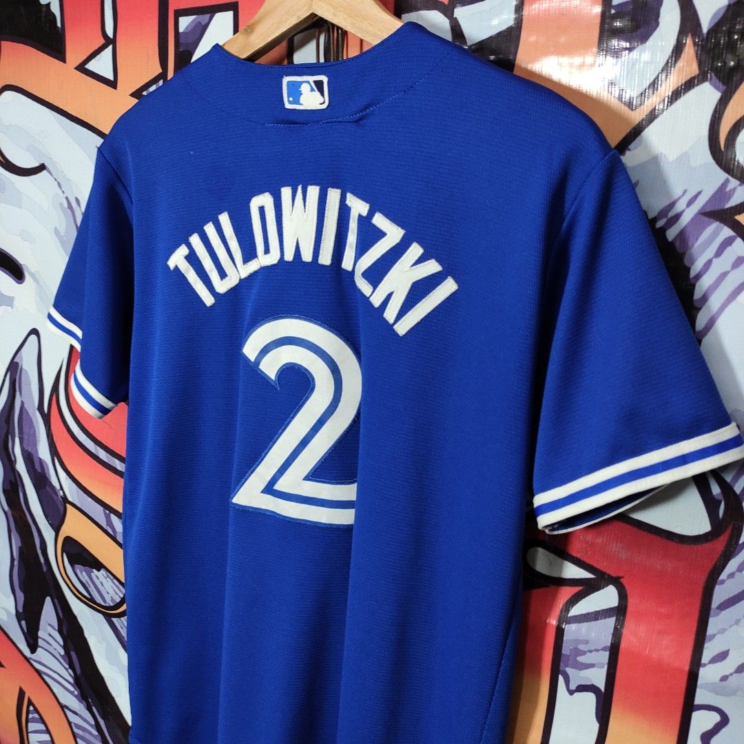 Authentic Majestic MLB Toronto Blue Jays Cool Base Blue Jersey