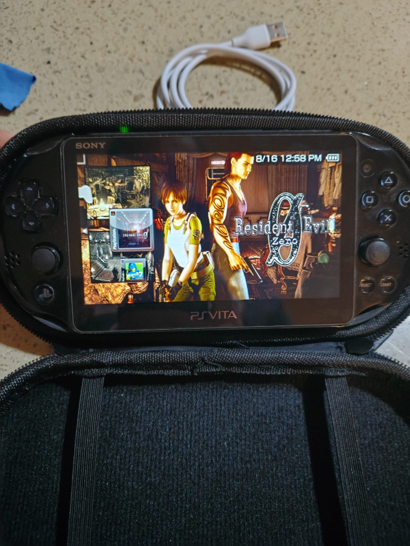 Modded PS Vita Slim 128/256 GB upgraded storage options. NES, SNES, GBA