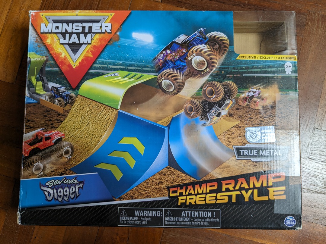 Monster jam champ ramp freestyle playset hot sale