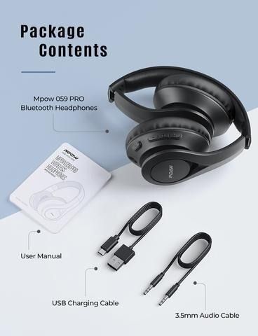 Mpow 059 Lite Wireless Headphones (Category: Headphones & Headsets) located in Singapore. Submitted by primerealtor (Listing ID 1249927031, Image 2). Description: Introducing Mpow's Fantastic Features: Power That Lasts: Say goodbye to constant charging! The Mpow 059 Pro wireless headphones come equipped with a dual-battery system, allowing you to enjoy an amazing 60 hours of music on a single charge. No more worrying about running out of juice wh