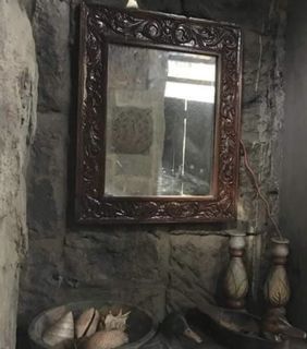 Narra Wood Carved Antique Mirror