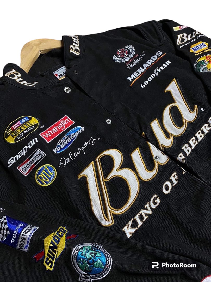 Nascar Budweiser King of beers Racing Jacket, Men's Fashion, Coats