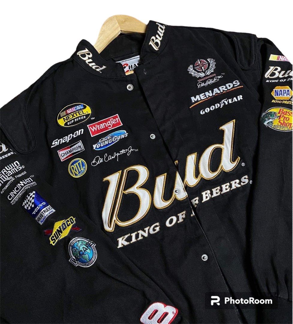 Nascar Budweiser King of beers Racing Jacket, Men's Fashion, Coats