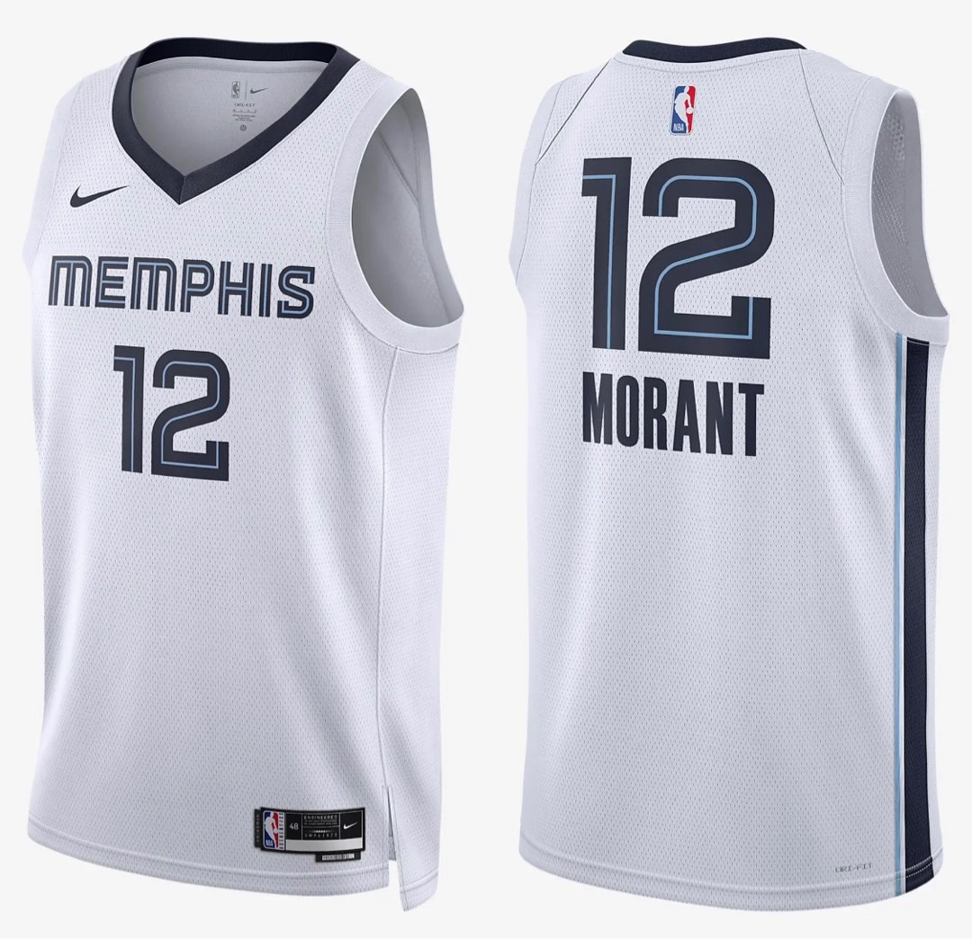 NEW - Mens Stitched Nike NBA Jersey - Ja Morant - Grizzlies - M & XL