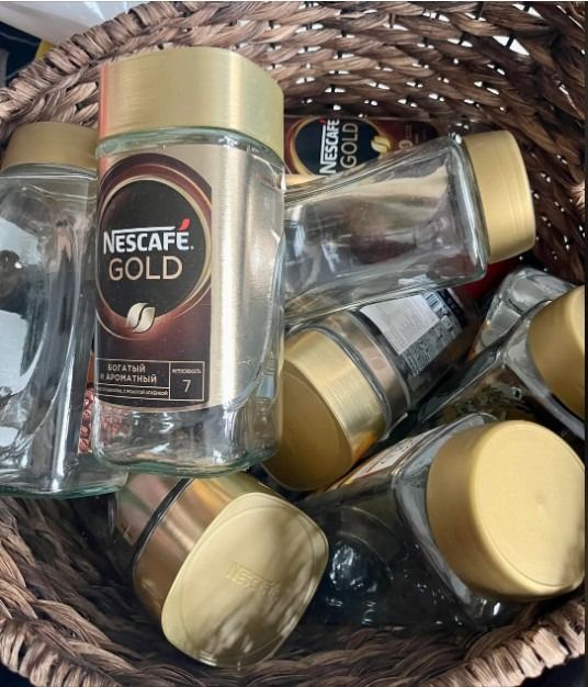 Nescafe Gold Empty Glass Jars Bottles, Everything Else on Carousell
