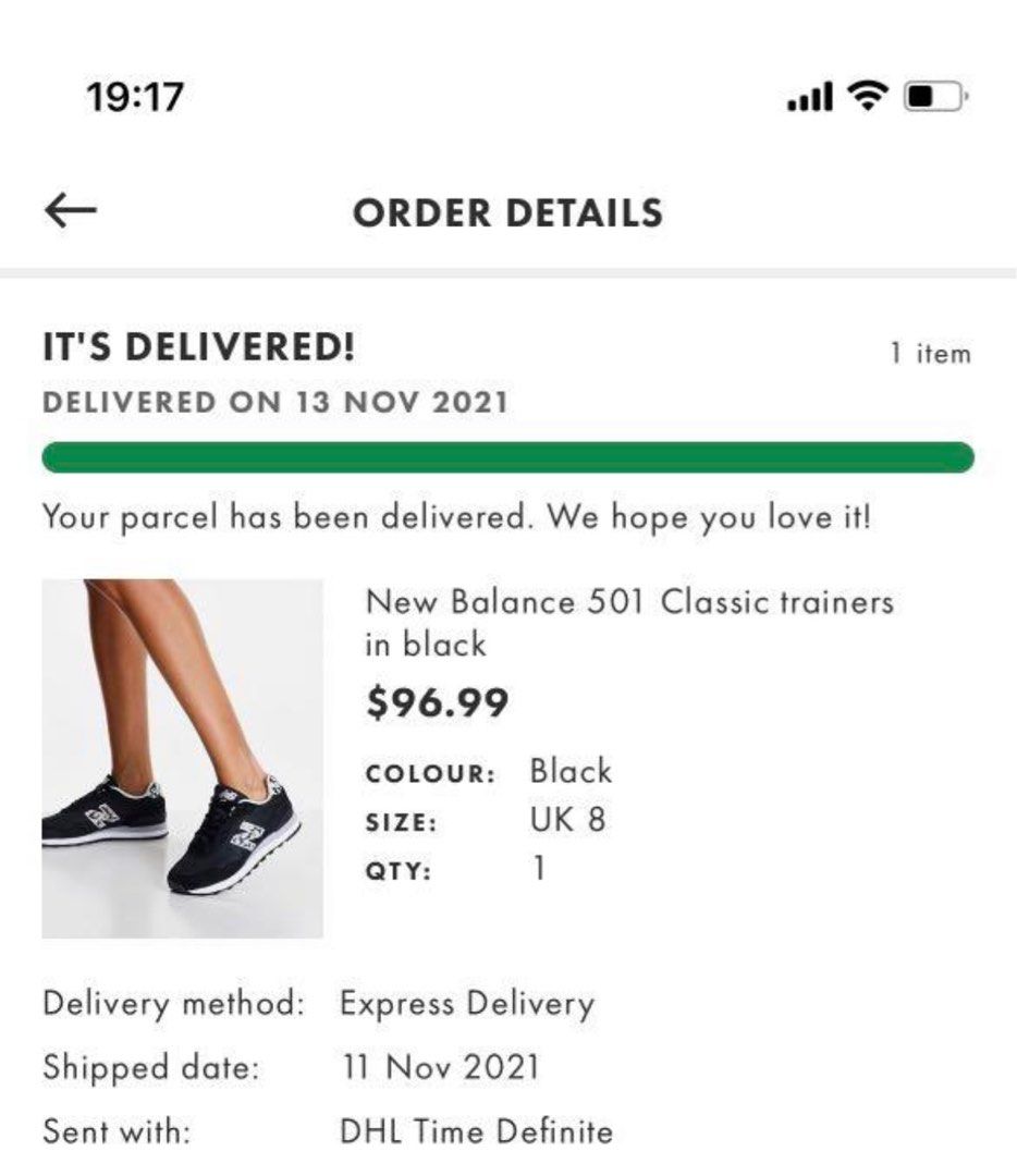 New Balance 501 Classic Black EU41 UK8 US10