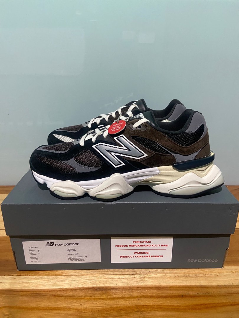New Balance 9060 Brown Black Original 100 on Carousell
