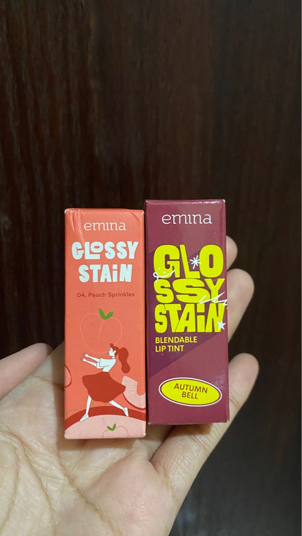 ‼️NEW‼️EMINA Glossy Stain Lip Tint 3gr (Harga Setelah Diskon) on Carousell