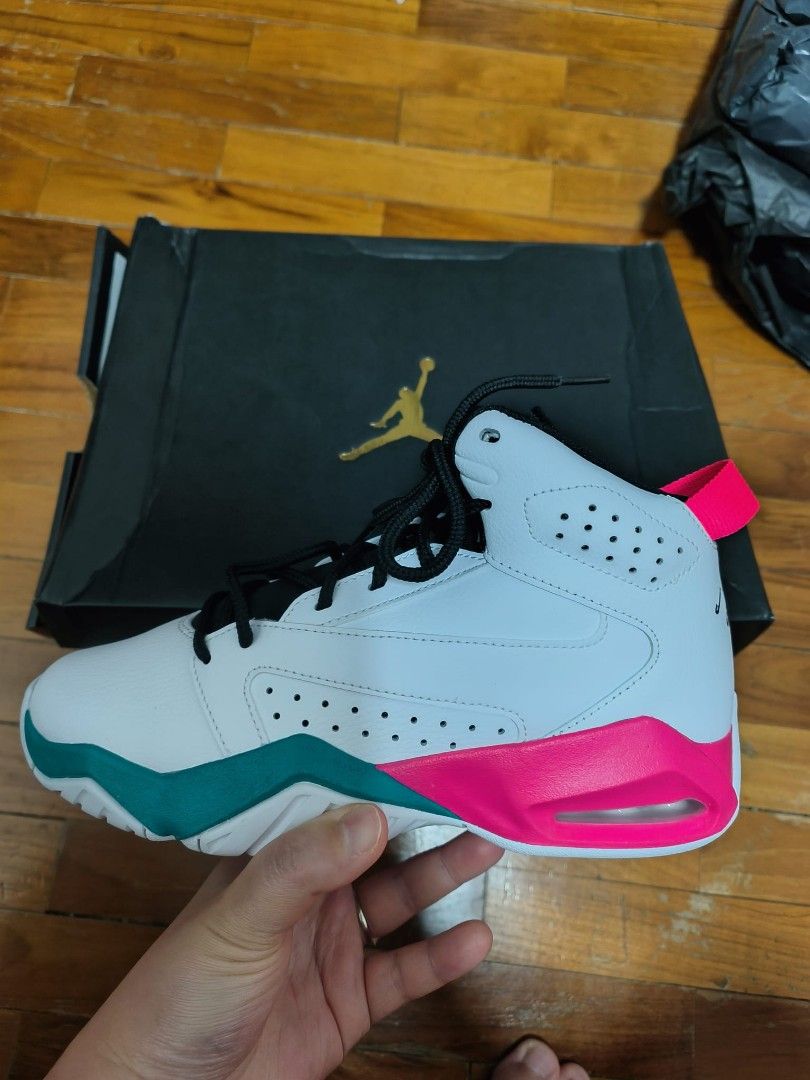 White blue pink new arrivals jordans