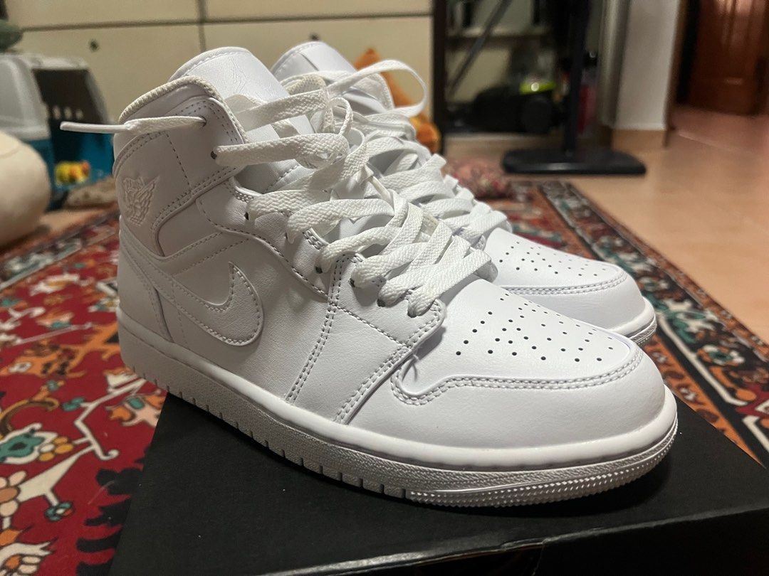 Nike Air Jordan 1 Mid white white white