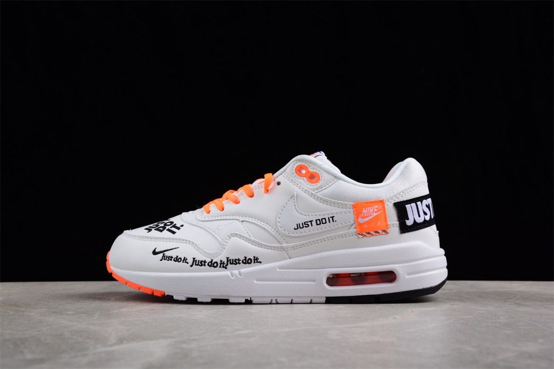 Nike air max 1 just do it white women's shoe cheap