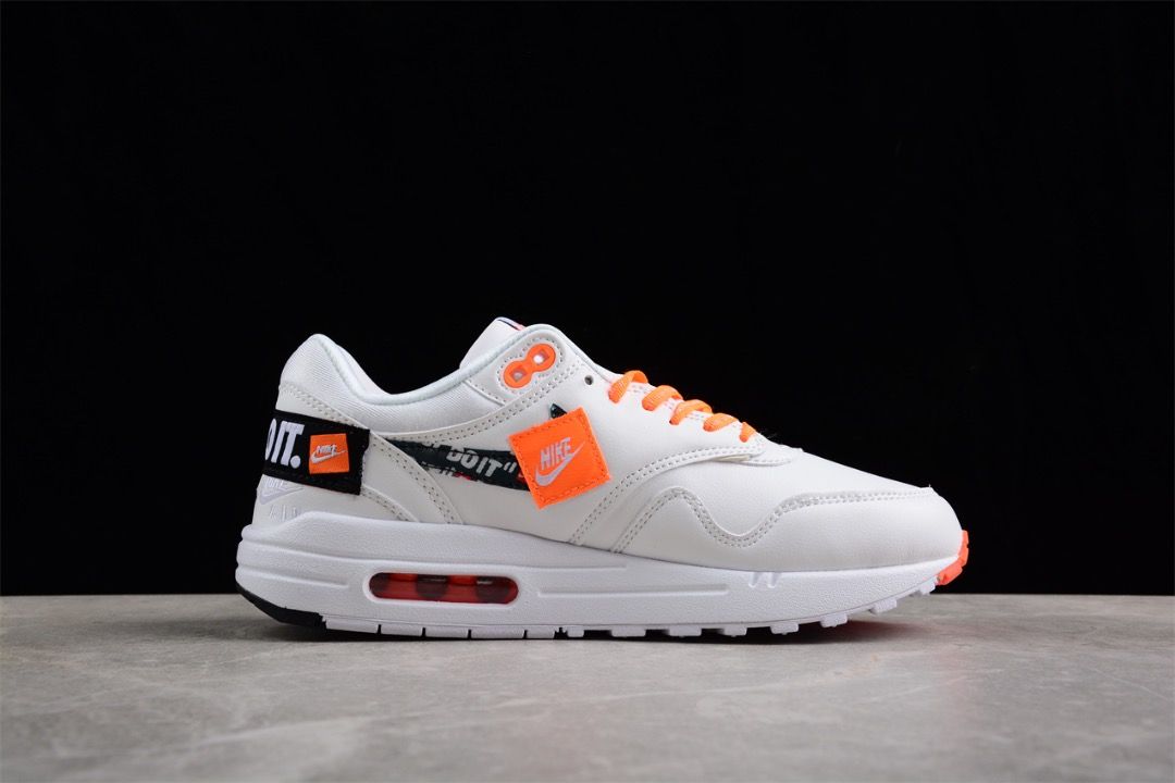 Nike air max 1 just do it white orange hotsell