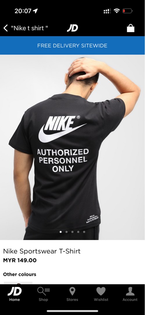 Nike authorise personnel t shirt Men s Fashion Tops Sets