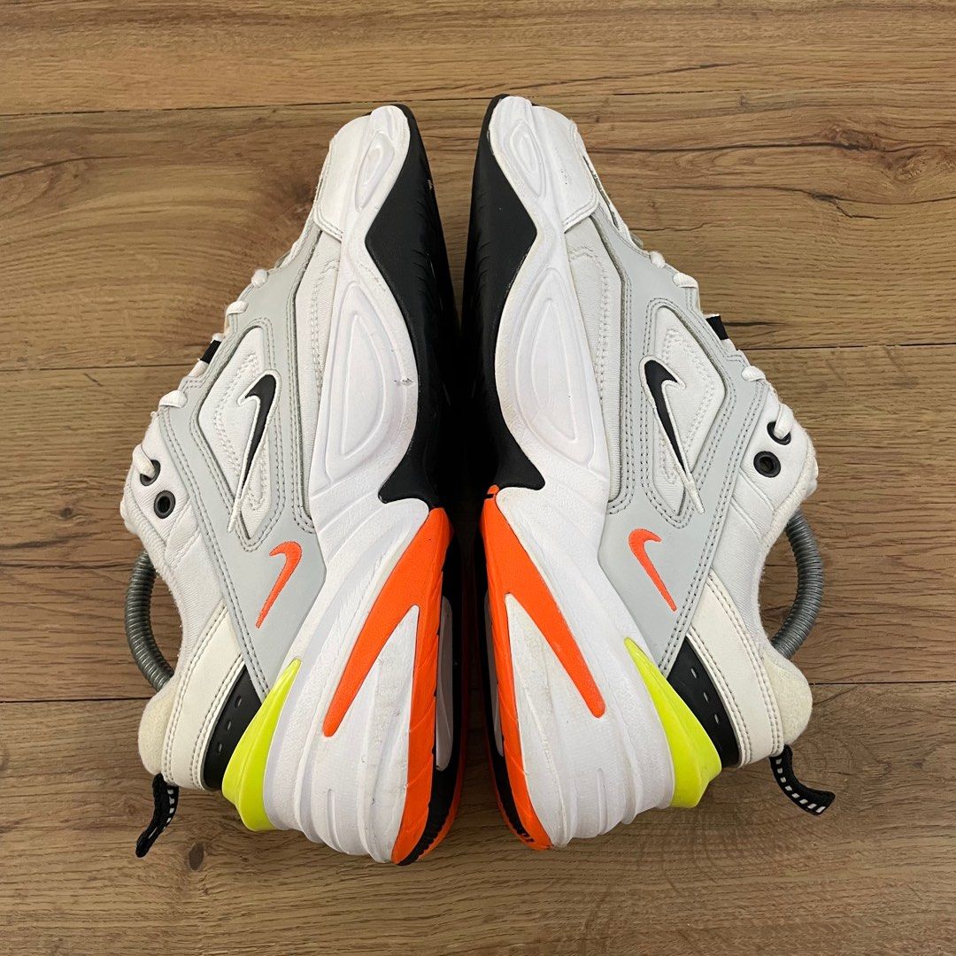 Nike m2k tekno shop pure platinum volt orange