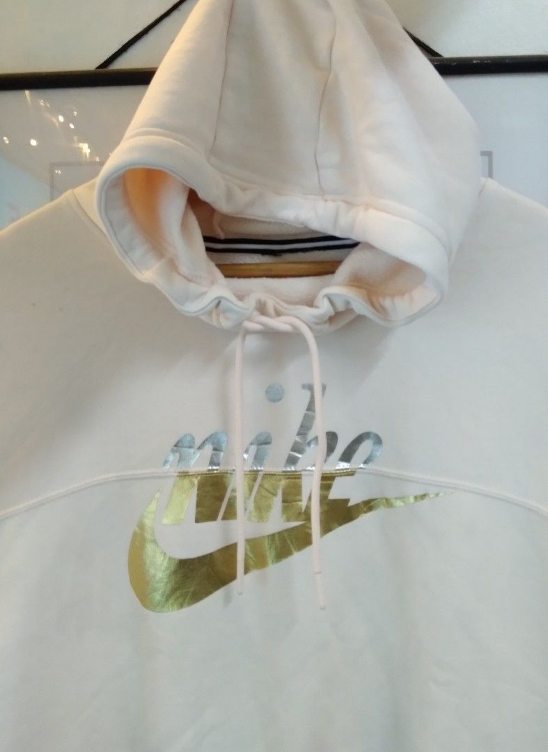Nike rally metallic clearance clash crop hoodie