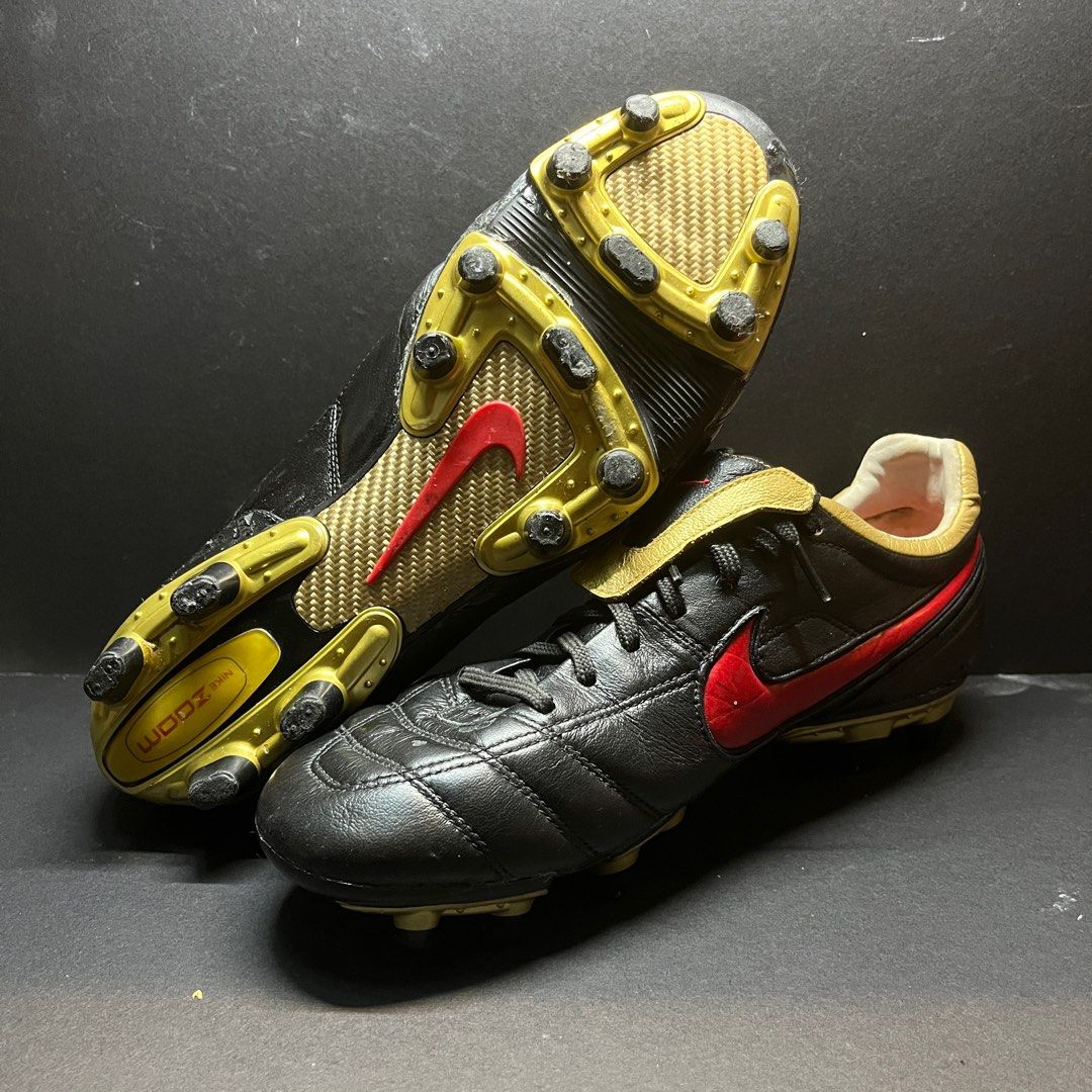 Nike tiempo legend online black and gold