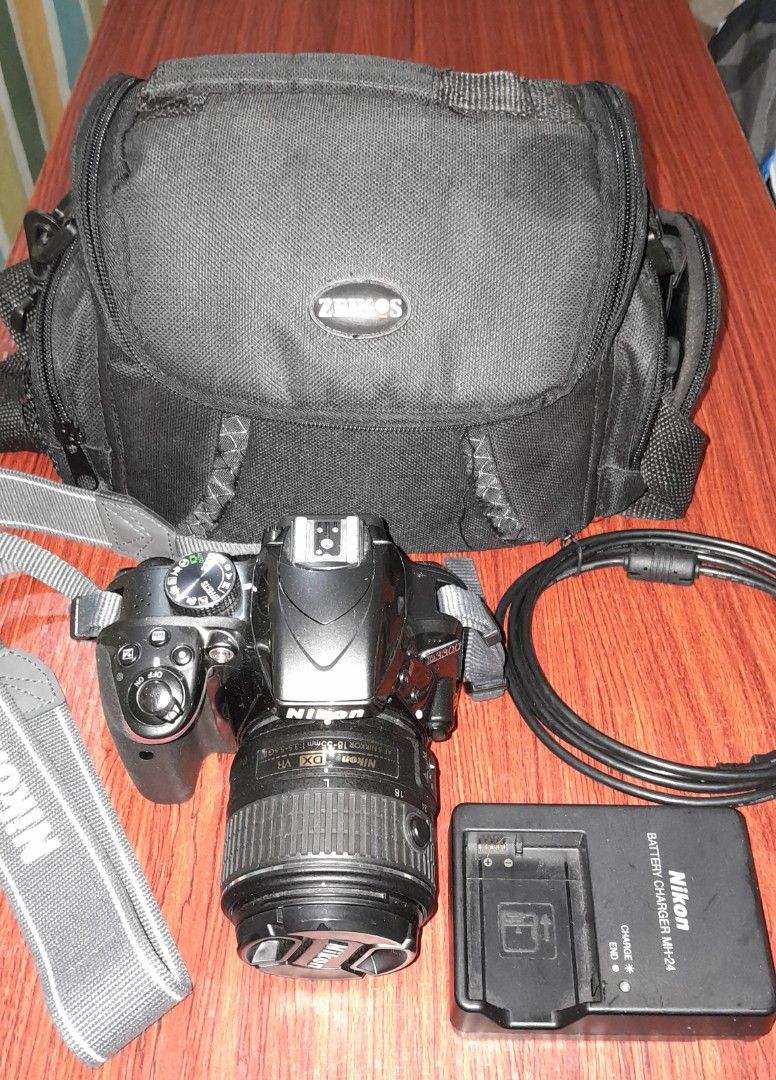 Buy Nikon D3300 DSLR Camera with 18-55mm lens and Nikon Case with 32GB card  + Bundle Online at desertcartOMAN