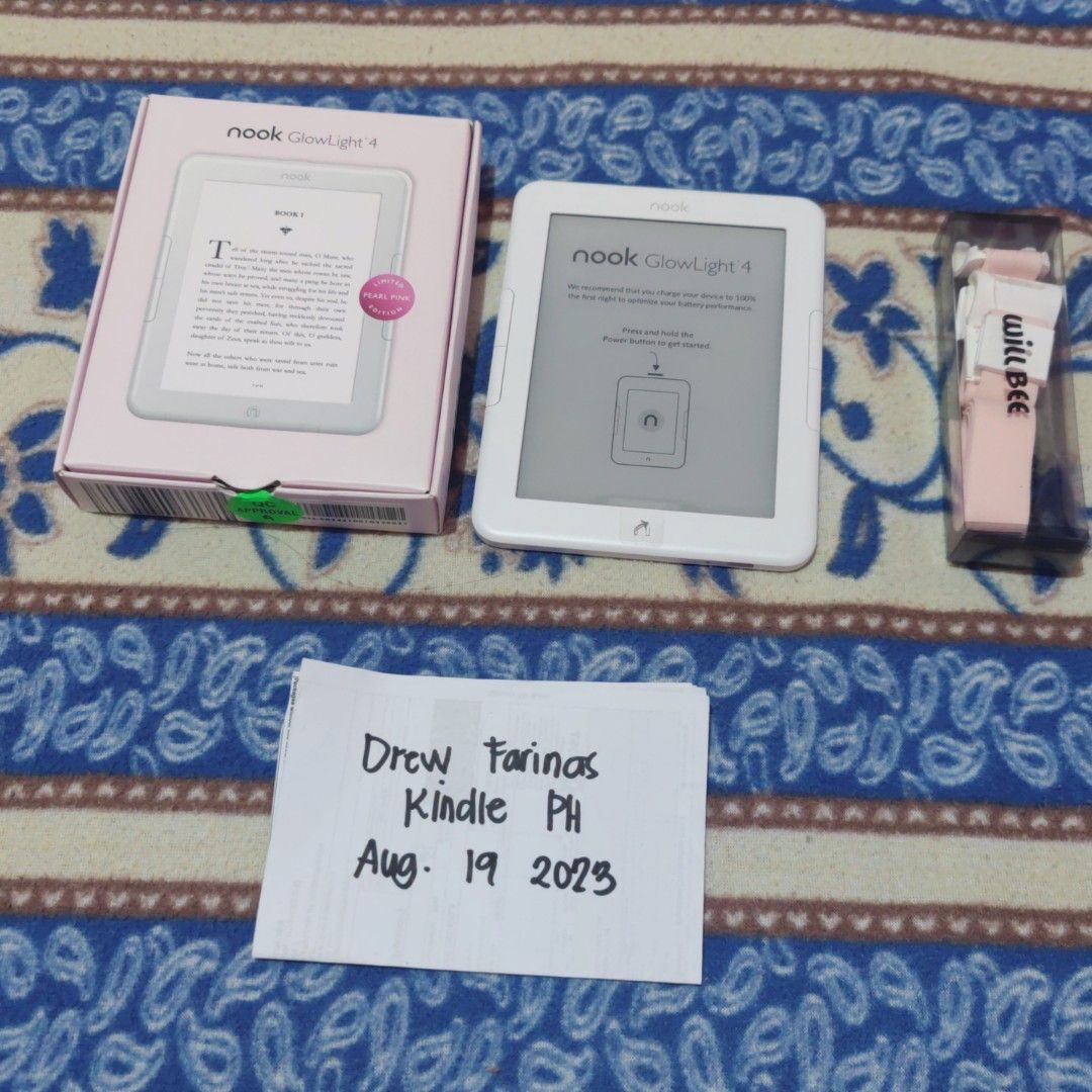 Nook Glowlight 4 Pearl Pink LIMITED EDITION, Mobile Phones & Gadgets, E