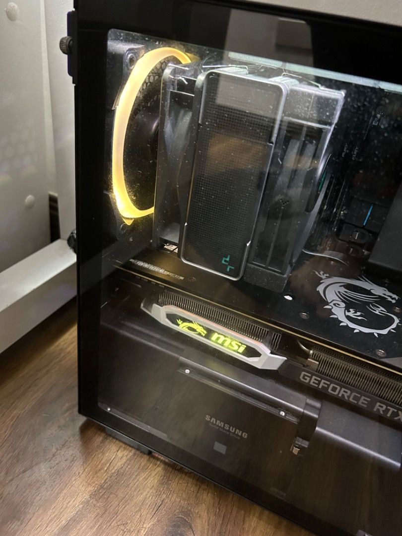 NZXT RGB Case Fans and NZXT Stock Case fan and ROG stock Case fan on Carousell