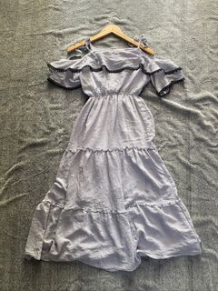 off shoulder maxi dress