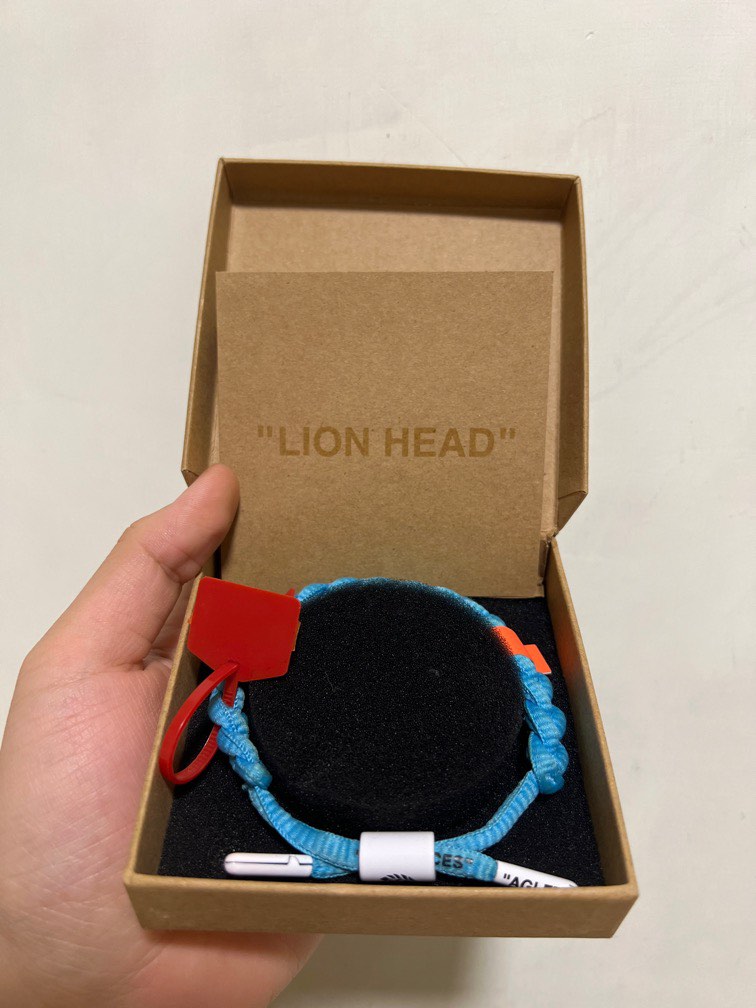 Off white lion head bracelet new arrivals