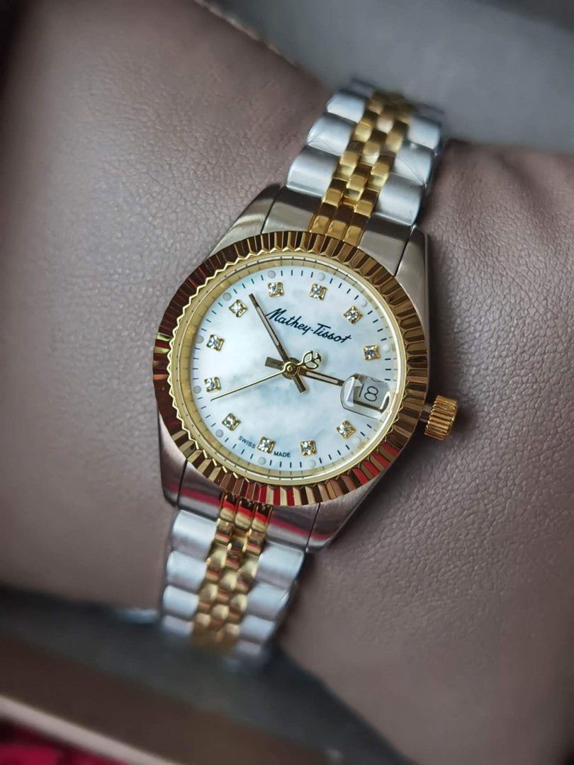Orig Mathey Tissot 26mm (Category: Luxury Watches) located in Cabuyao City. Submitted by b_and_bshop61020 (Listing ID 1249924639, Image 2). Description: Original Mathey Tissot Two toned 26mm.