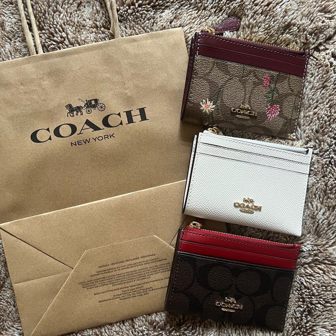 Coach Mini Card Holder, Women's Fashion, Bags & Wallets, Wallets & Card  holders on Carousell