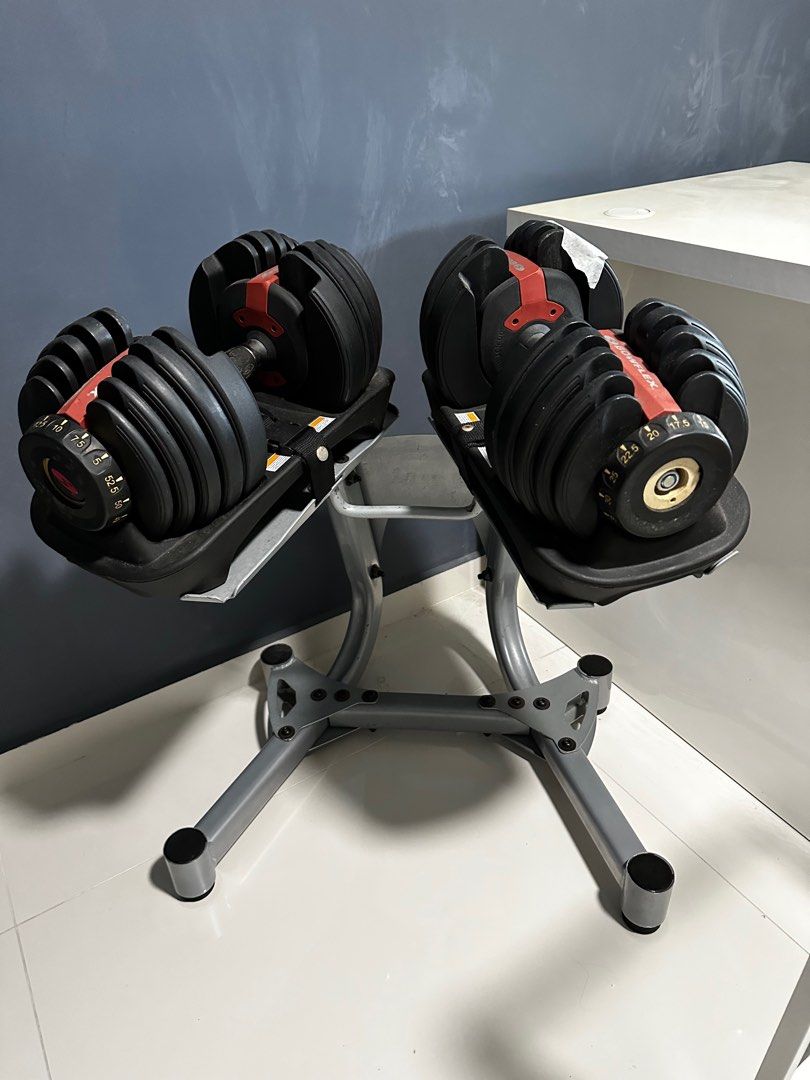 Bowflex adjustable dumbbells used on sale