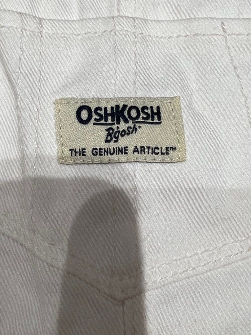 Osh kosh white overall, Babies &amp; Kids, Babies &amp; Kids Fashion on Carousell