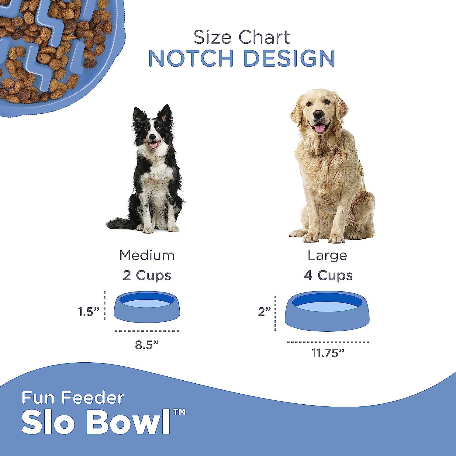 Slow Feeder Dog Bowls for Large Dogs 4 Cups - Heavy Duty Dog Food Bowls for  Medium Sized Dog - Maze Puzzle Slow Feeding Dog Bowl - AliExpress