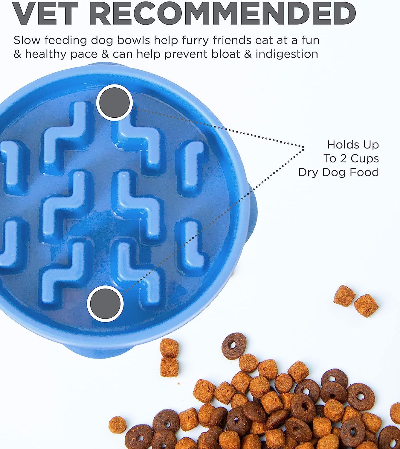Outward Hound Fun Feeder Slo Bowl Slow Feeder Dog Bowl Medium