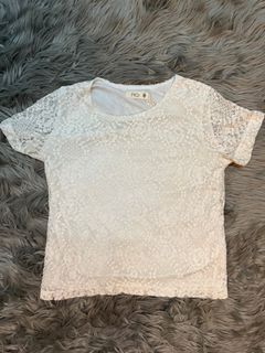 padini lace white top
