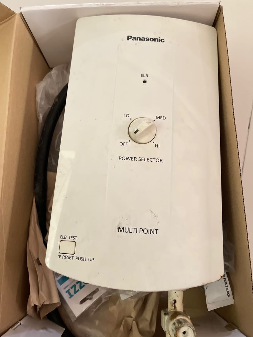 Panasonic Water Heater Multipoint DH-6GM1P 6000 watts, TV u0026 Home  Appliances, Water Heater u0026 Instant Showers on Carousell