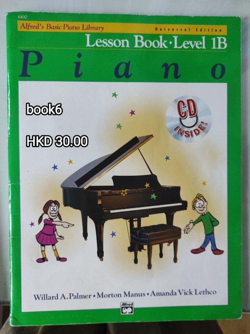 book　B,　教科書-　興趣及遊戲,　Piano　書本　文具,　lesson　Level　Carousell