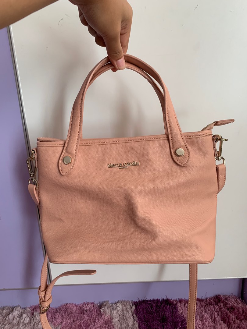 Pierre cardin pink store bag