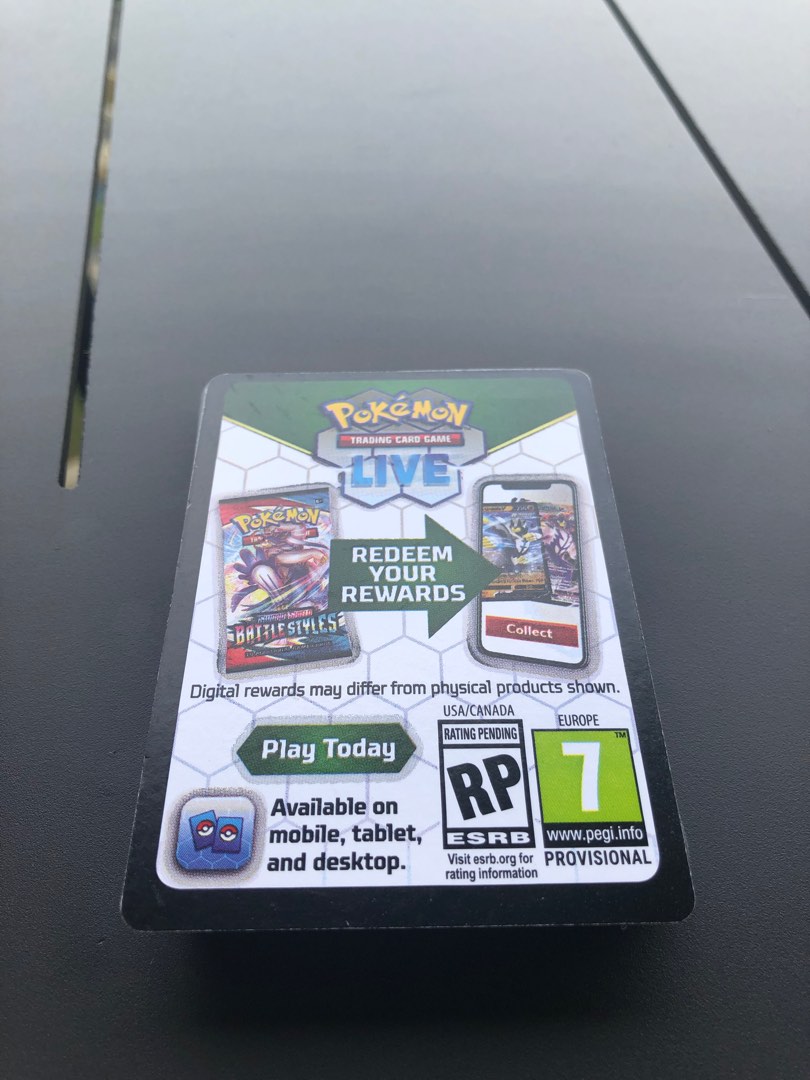 Pokemon code card, Hobbies & Toys, Toys & Games on Carousell