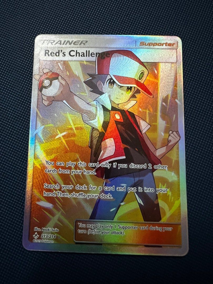 Pokemon OG trainers Red Blue Green Full Art Trainer Card TCG Unbroken