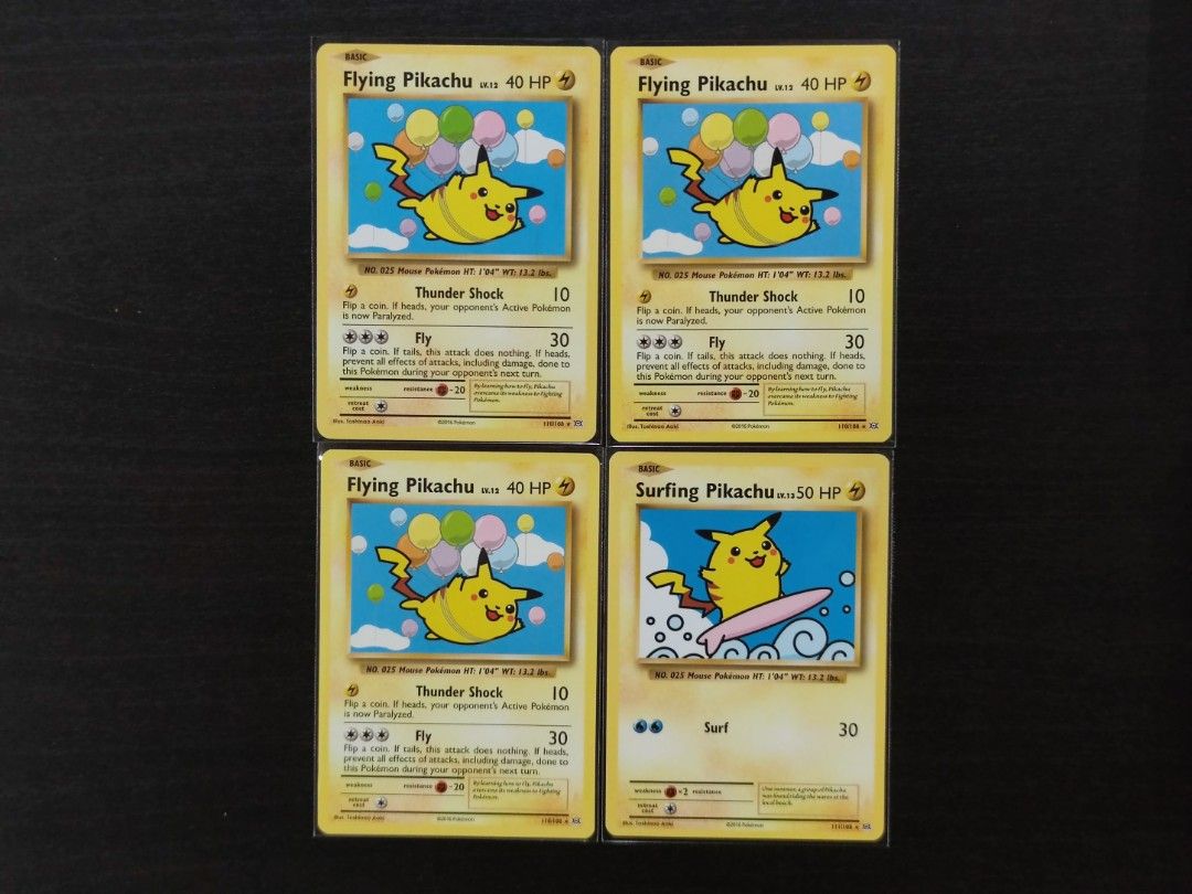 Pokemon Flying Pikachu XY Evolution Secret Rare, Hobbies & Toys, Toys &  Games on Carousell