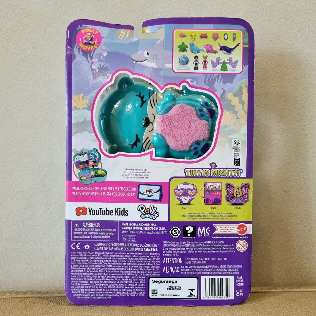 Polly Pocket Otter Aquarium Compact, Hobbies & Toys, Toys & Games on