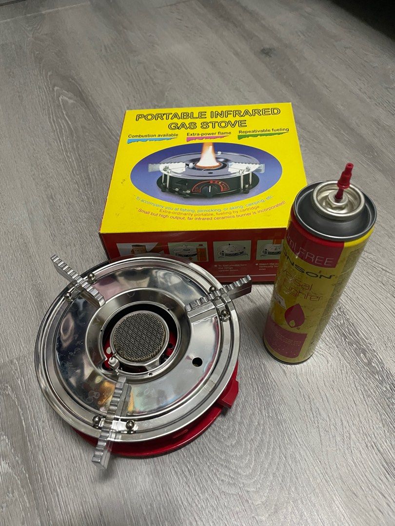 Portable infrared gas stove with refill, TV & Home Appliances, Kitchen
