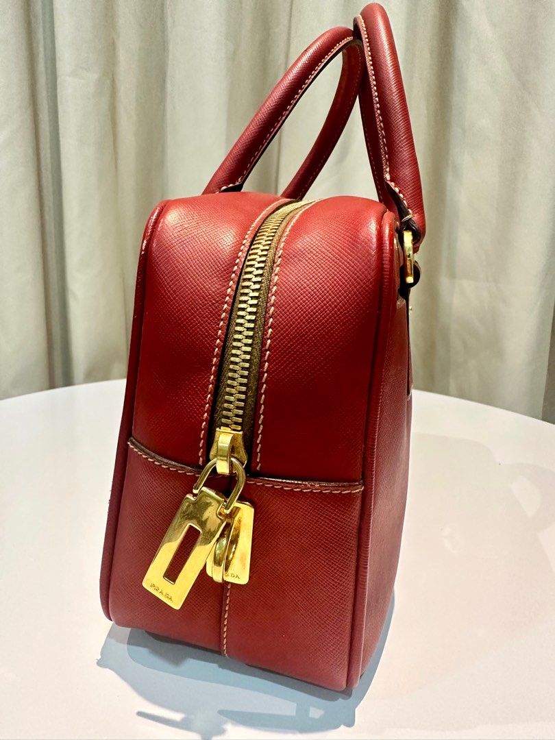 Prada Lux Convertible Boston Bag Saffiano Leather Small 4056899